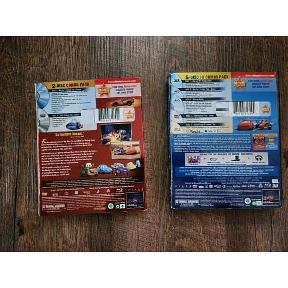 Collectors Disney Pixar Cars Lenticular & Combo Bluray DVD Lot - Picture 5 of 5